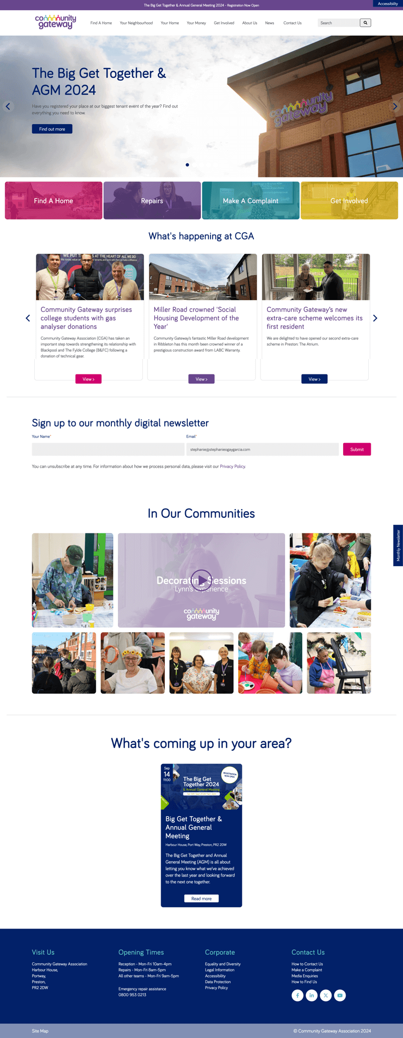 Community Gateway Association - Website Theme